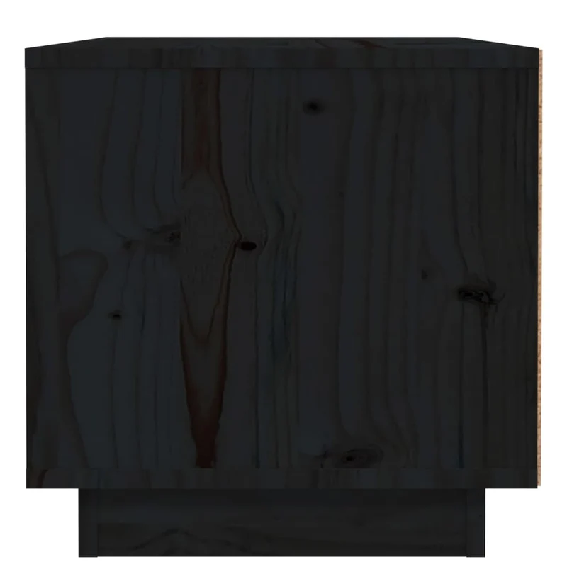 Table de chevet avec tiroir 40 x 34 x 35 cm bois de pin noir DEC034417