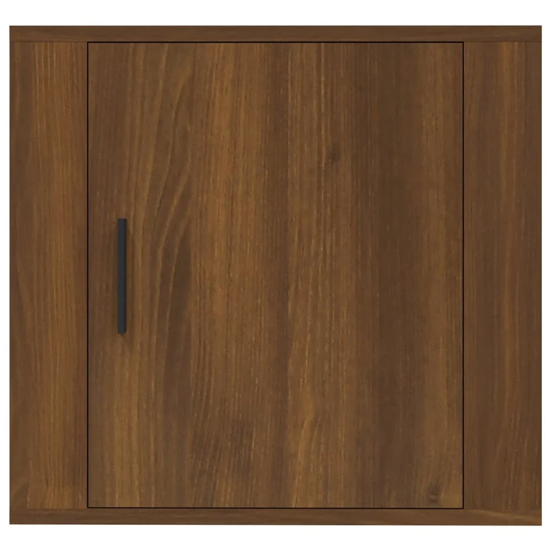Table de chevet murale avec compartiment avec porte 50 x 30 x 47 cm bois d'ingénierie marron DEC034275