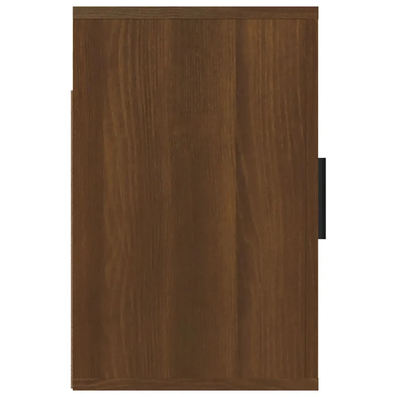 Table de chevet murale avec compartiment avec porte 50 x 30 x 47 cm bois d'ingénierie marron DEC034275
