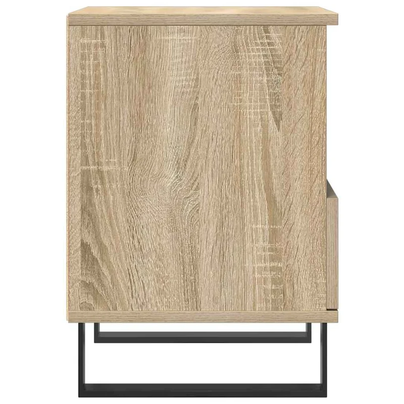 Table de chevet avec tiir et compartiment ouvert 40 x 35 x 50 cm bois d’ingénierie couleur chêne DEC033835
