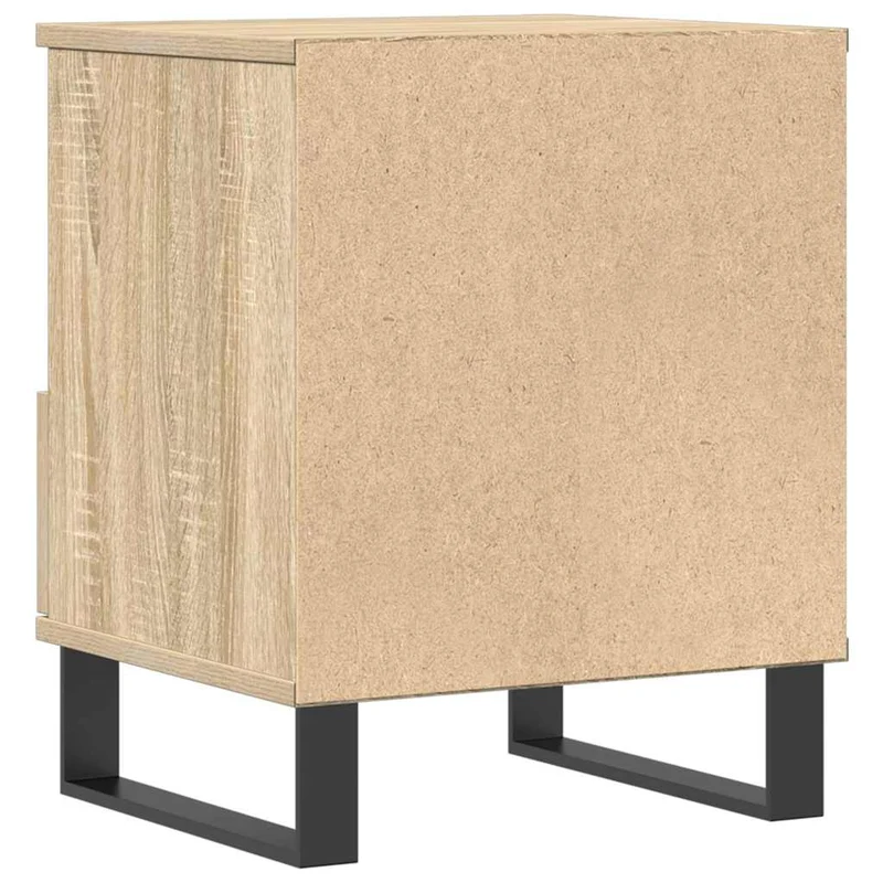 Table de chevet avec tiir et compartiment ouvert 40 x 35 x 50 cm bois d’ingénierie couleur chêne DEC033835