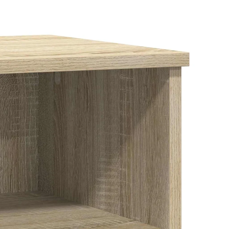 Table de chevet avec tiir et compartiment ouvert 40 x 35 x 50 cm bois d’ingénierie couleur chêne DEC033835