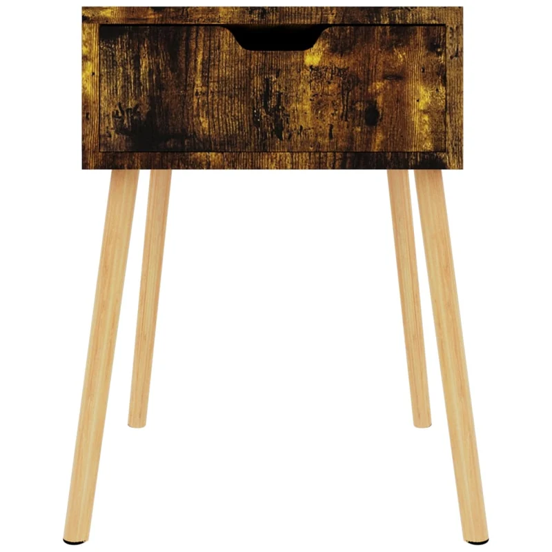 Table de chevet avec tiroir 40 x 40 x 56 cm bois d'ingénierie marron DEC033620