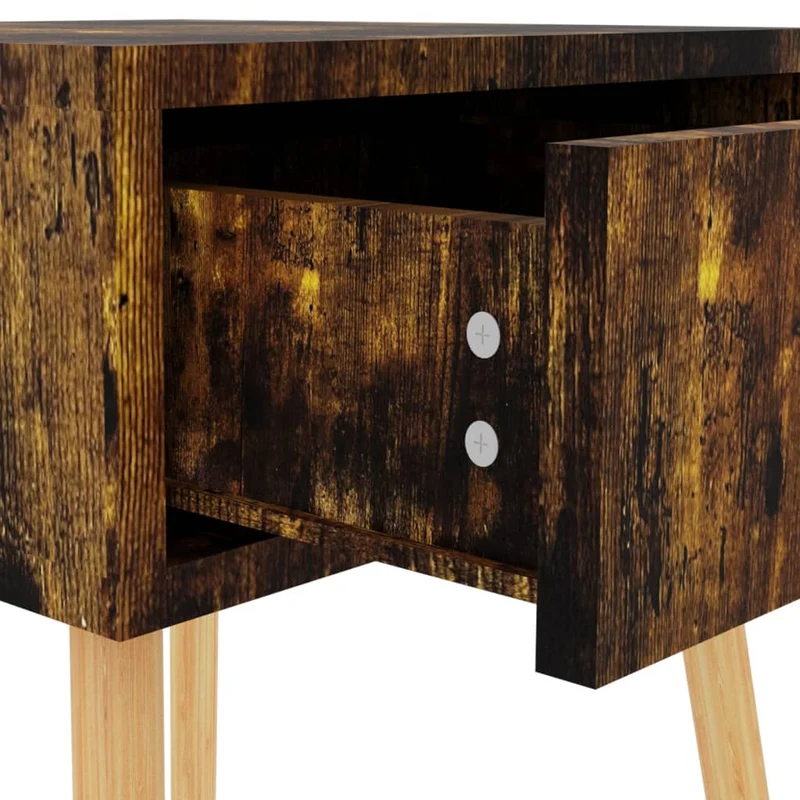 Table de chevet avec tiroir 40 x 40 x 56 cm bois d'ingénierie marron DEC033620