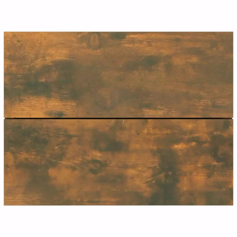 Table de chevet murale avec deux tiroirs 40 x 30 x 30 cm bois d'ingénierie marron DEC033553