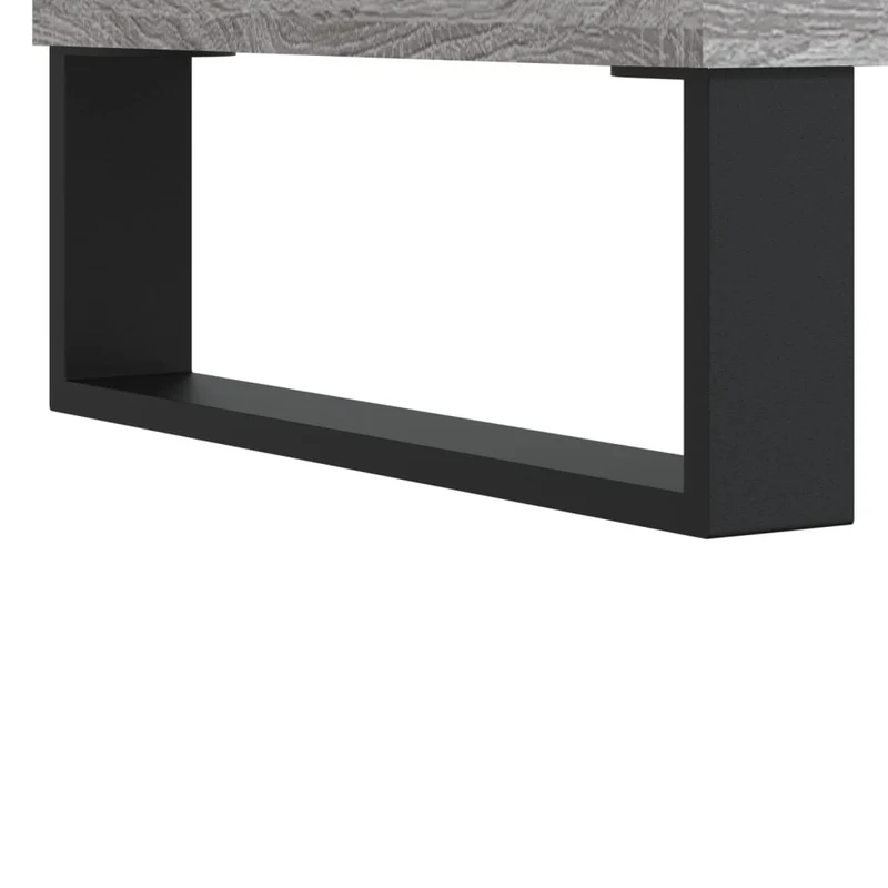 Table de chevet avec tiroir et compartiment avec porte 40 x 35 x 50 cm bois d’ingénierie gris DEC034622