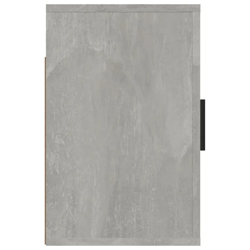 Table de chevet murale avec compartiment avec porte 50 x 30 x 47 cm bois d'ingénierie gris DEC034301