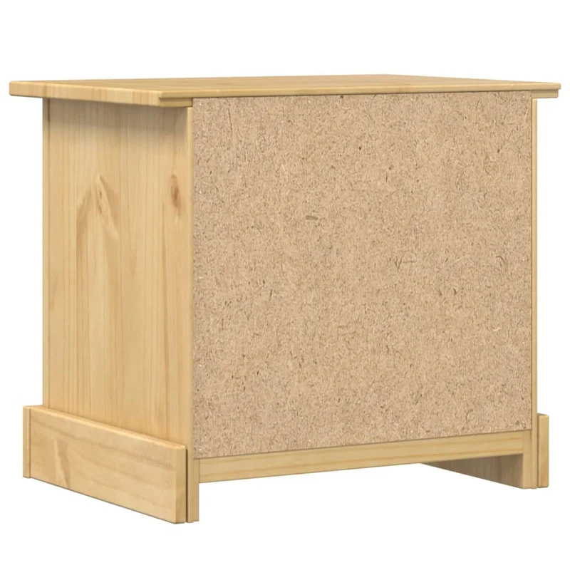 Table de chevet avec deux tiroirs 53 x 39 x 50 cm bois de pin massif DEC033906