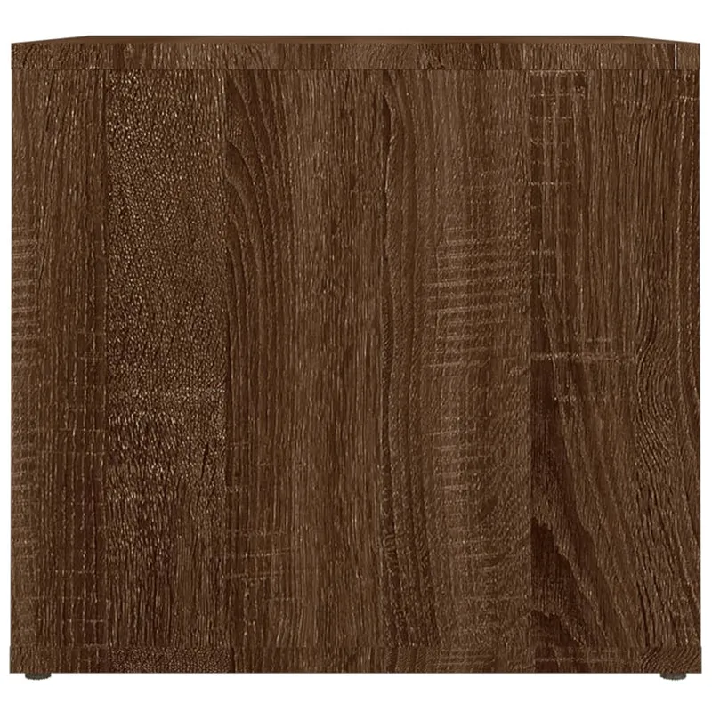 Table de chevet avec compartiment ouvert 41 x 40 x 36 cm bois d'ingénierie marron DEC033771