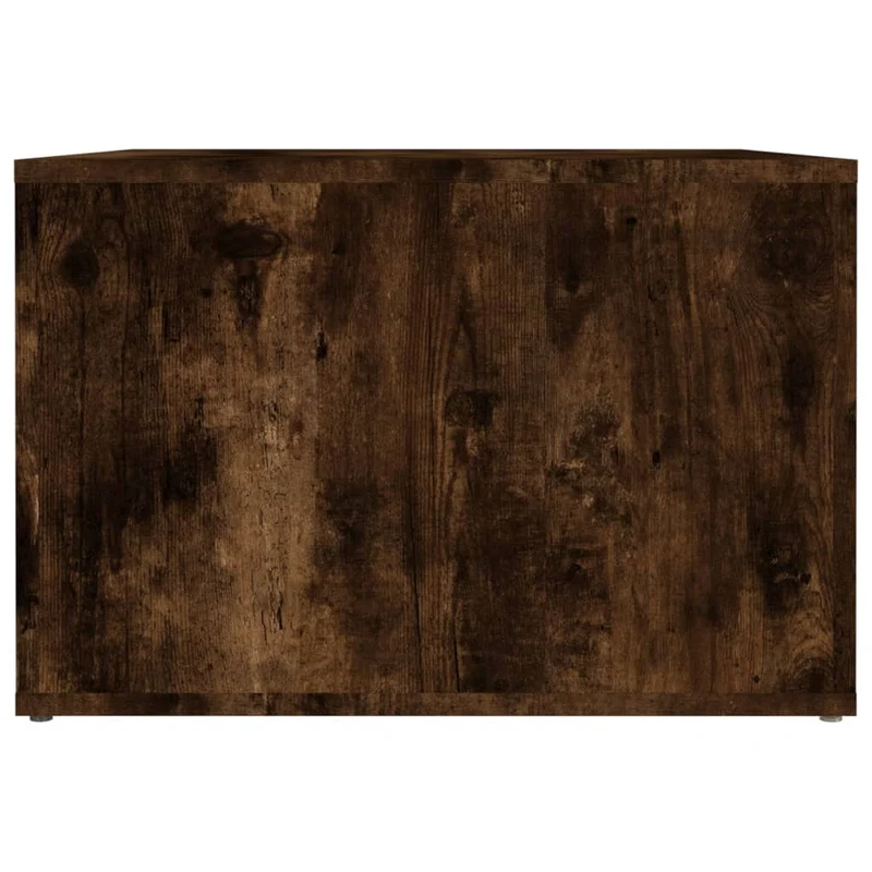 Table de chevet avec compartiment de rangement 57 x 55 x 36 cm bois d'ingénierie marron DEC033668