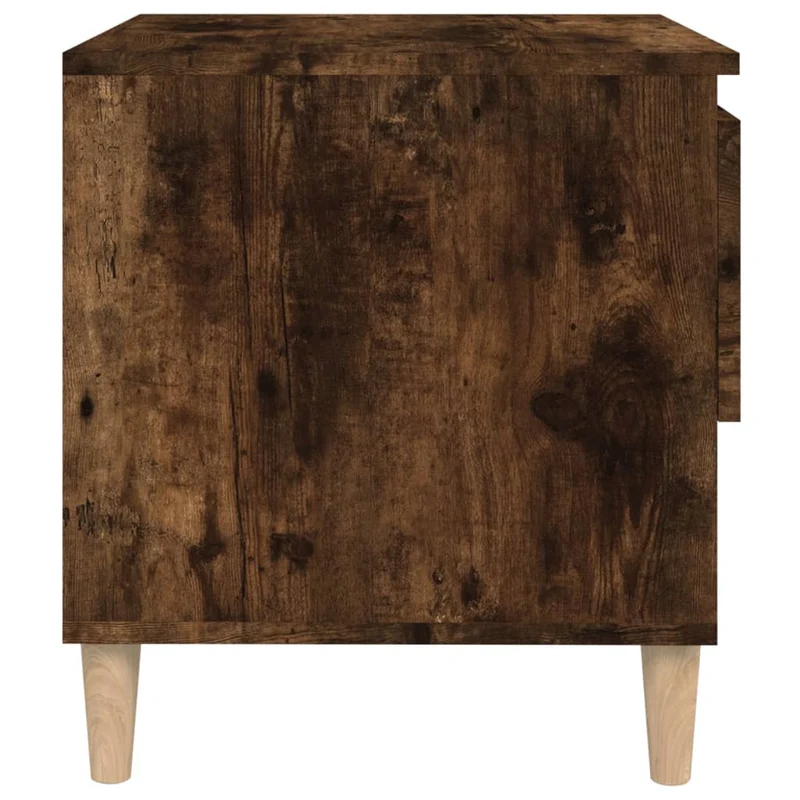 Table de chevet avec tiroir et espace de rangement 50 x 46 x 50 cm bois d'ingénierie marron DEC033667
