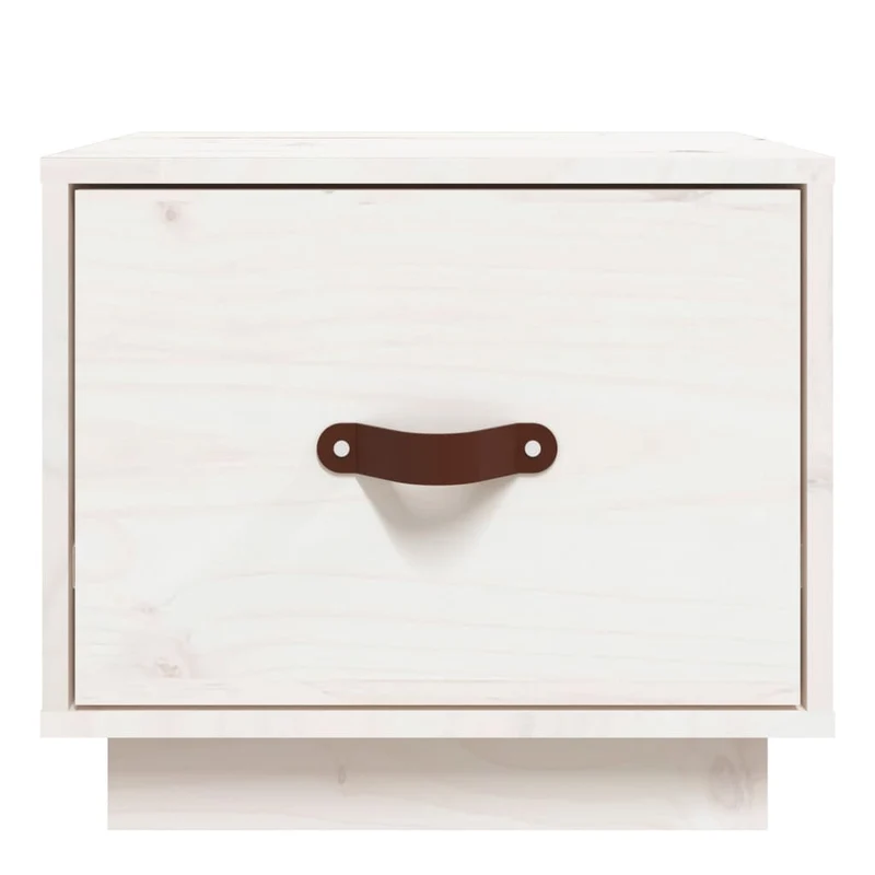 Table de chevet avec tiroir 40 x 34 x 35 cm bois de pin blanc DEC033346