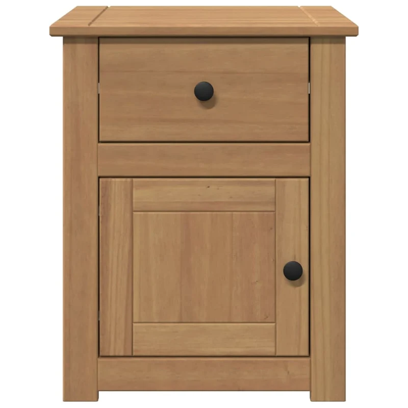 Table de chevet avec tiroir et compartiment 46 x 40 x 57 cm bois massif de pin DEC034543