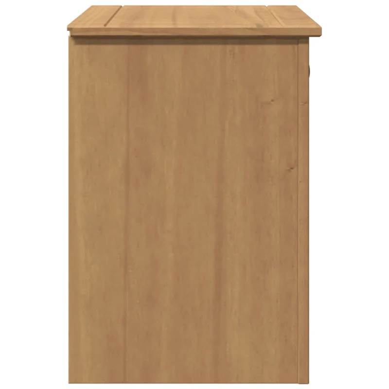 Table de chevet avec tiroir et compartiment 46 x 40 x 57 cm bois massif de pin DEC034543