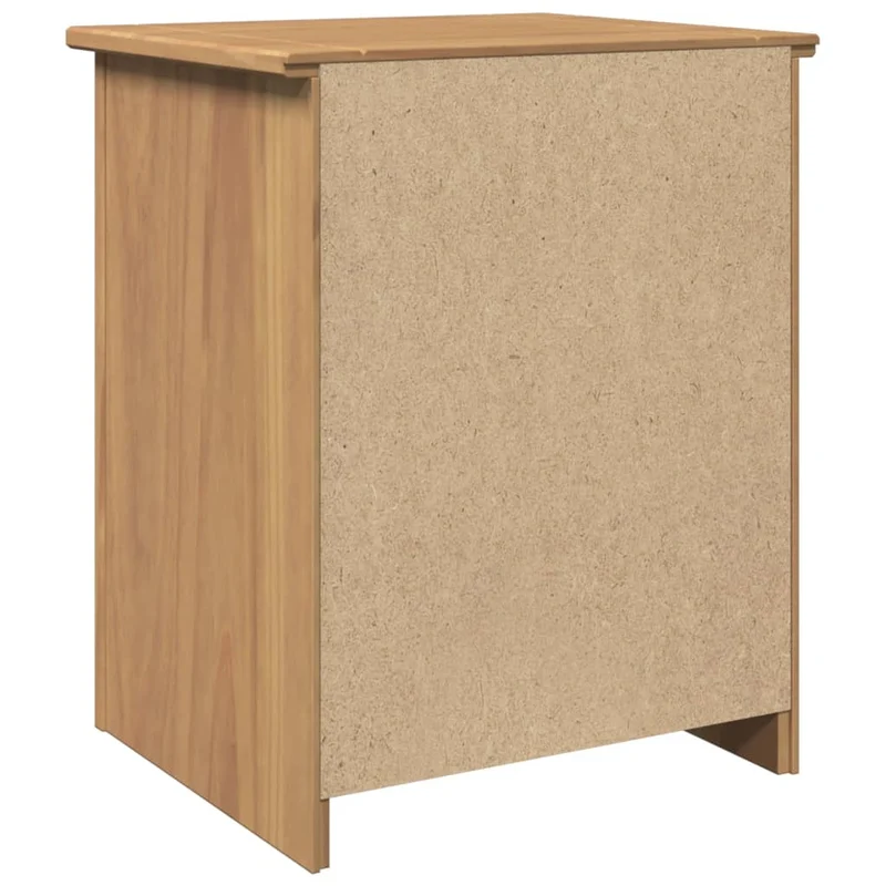 Table de chevet avec tiroir et compartiment 46 x 40 x 57 cm bois massif de pin DEC034543