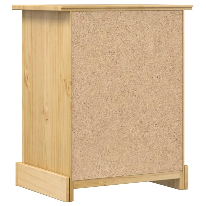 Table de chevet avec 3 tiroirs 53 x 39 x 66 cm bois de pin massif DEC033907