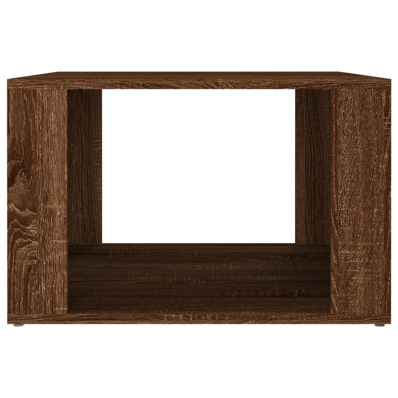 Table de chevet avec compartiment 57 x 55 x 36 cm bois d'ingénierie marron DEC033787