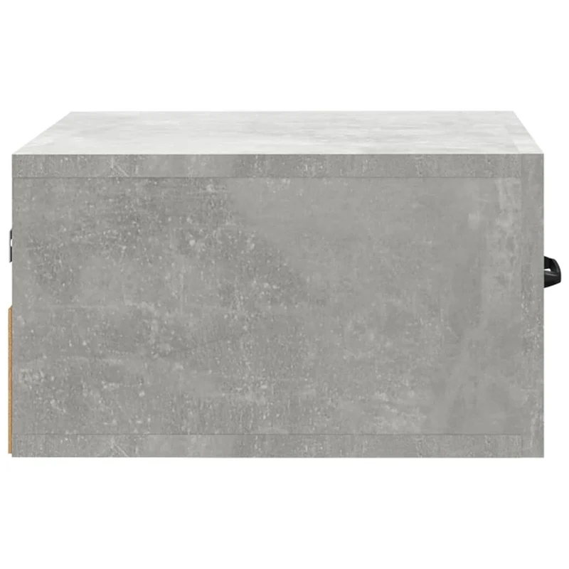 Table de chevet murale avec tiroir 35 x 35 x 20 cm bois d'ingénierie gris DEC034297