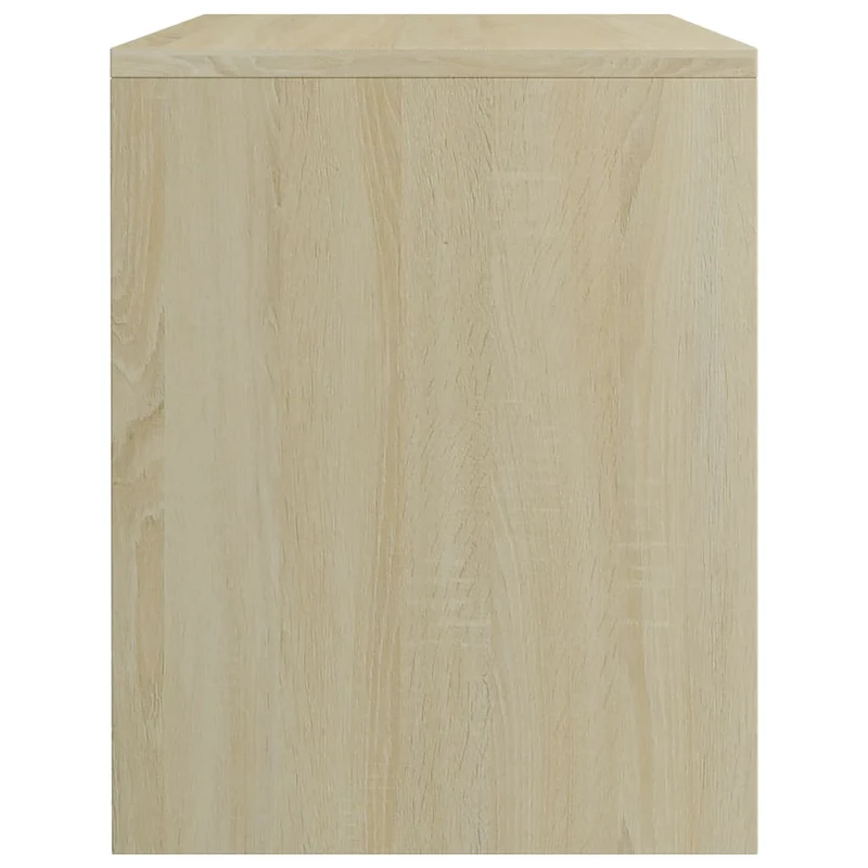 Table de chevet avec compartiment de rangement ouvert 40 x 30 x 40 cm bois d'ingénierie couleur chêne DEC033820