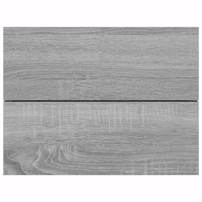 Table de chevet murale avec 2 tiroirs 40 x 30 x 30 cm bois d'ingénierie gris DEC034597
