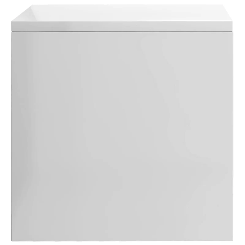 Table de chevet avec compartiment ouvert 40 x 30 x 30 cm bois ingénierie blanc DEC033444