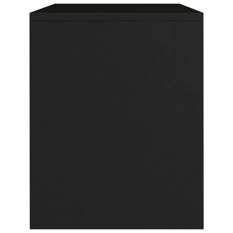 Table de chevet avec compartiment ouvert 40 x 30 x 40 cm bois d'ingénierie noir DEC034392