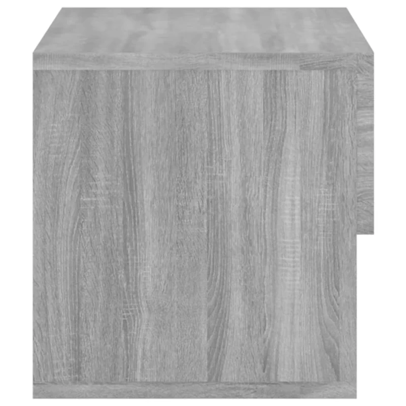 Table de chevet murale 46 x 29,5 x 30 cm bois d'ingénierie gris DEC034324