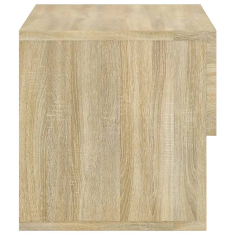 Table de chevet murale 46 x 29,5 x 30 cm en bois d'ingénierie couleur chêne DEC034278