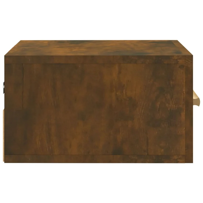 Table de chevet murale avec tiroir 35 x 35 x 20 cm bois d'ingénierie marron DEC034254