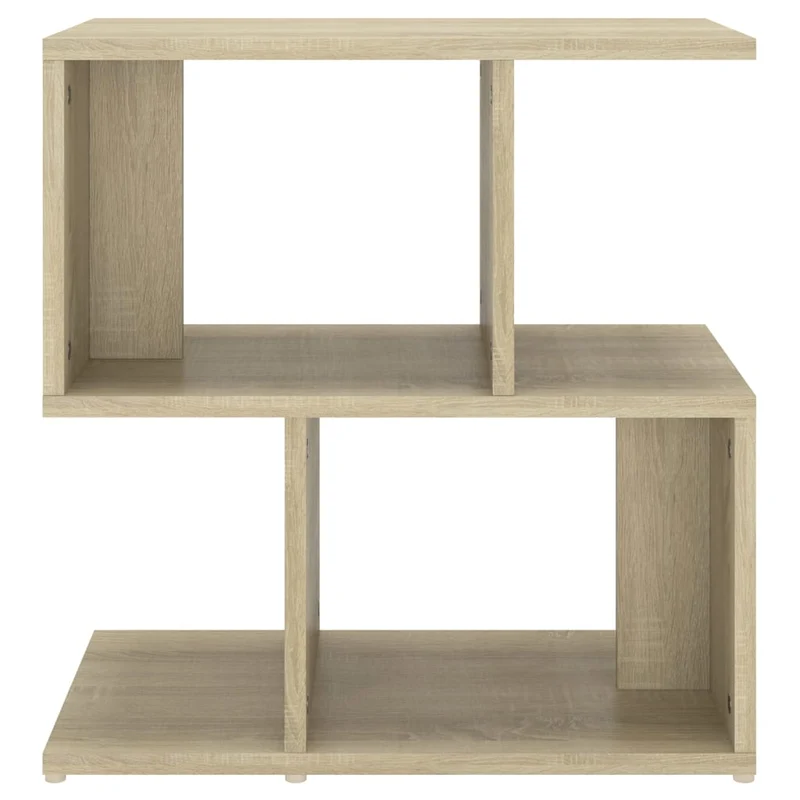Table de chevet avec compartiments de rangement 50 x 30 x 51,5 cm bois d'ingénierie couleur chêne DEC033887