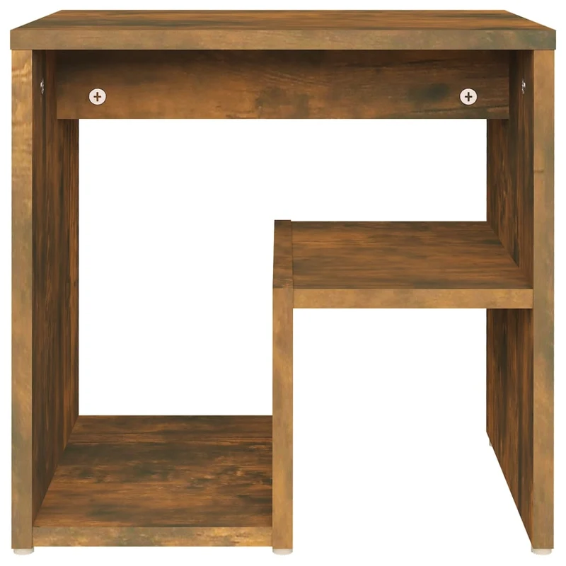 Table de chevet avec étagère 40 x 30 x 40 cm bois d'ingénierie marron DEC033558