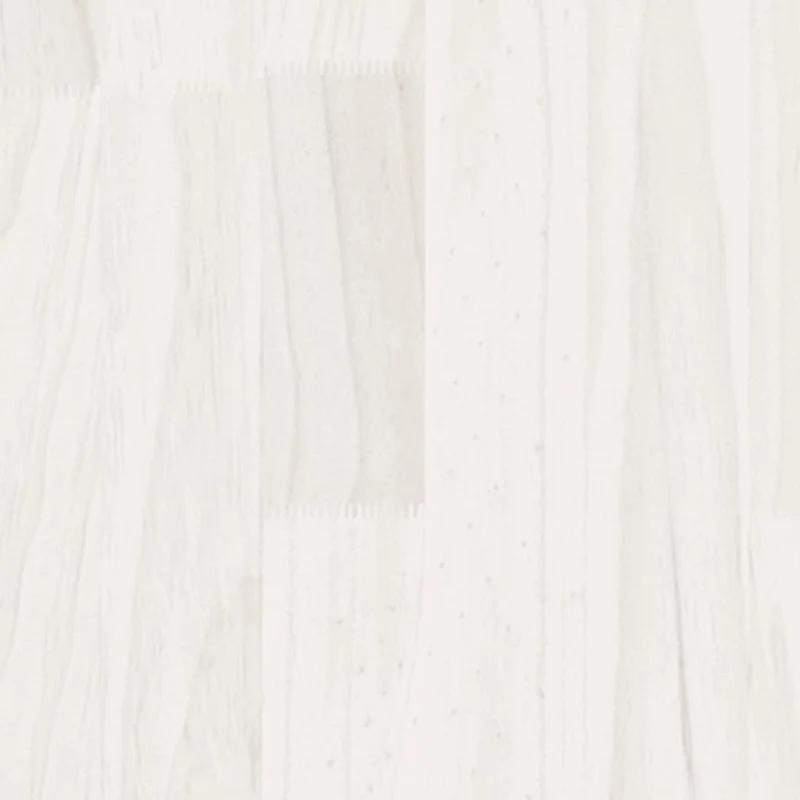Table de chevet avec compartiment ouvert 40 x 30,5 x 40 cm en bois de pin massif blanc DEC033329