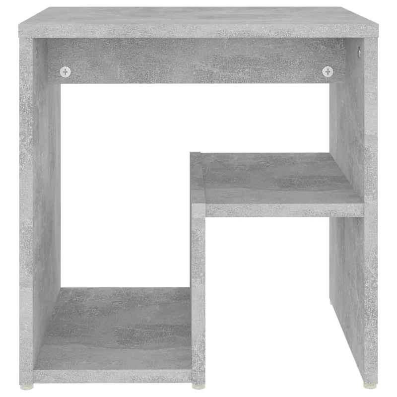 Table de chevet avec étagère 40 x 30 x 40 cm bois d'ingénierie gris DEC033977