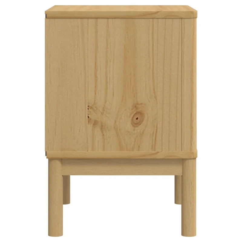 Table de chevet avec deux tiroirs 45 x 39 x 57cm bois de pin massif DEC033914