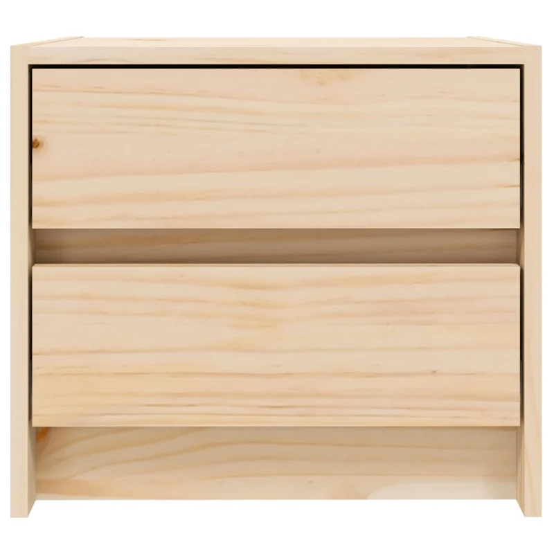 Table de chevet avec deux tiroirs 40 x 31 x 35,5 cm bois de pin massif DEC032953