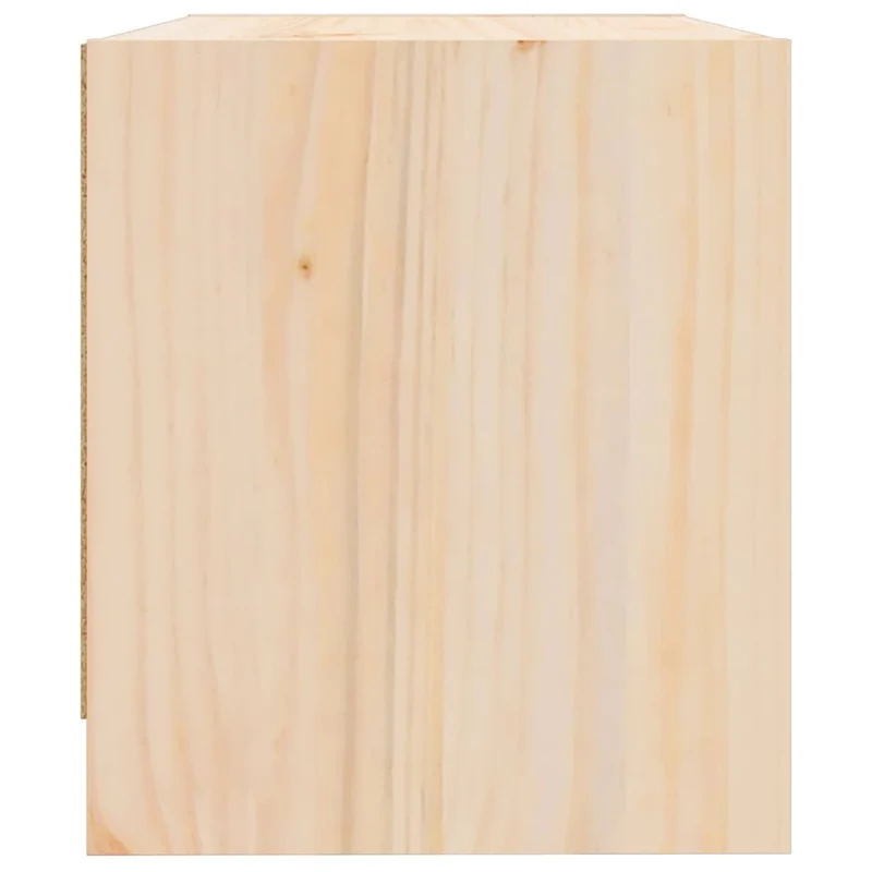 Table de chevet avec deux tiroirs 40 x 31 x 35,5 cm bois de pin massif DEC032953