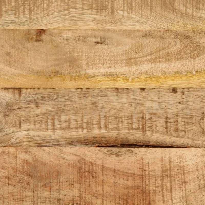Table de chevet avec compartiment ouvert 40 x 30 x 52,5 cm bois de manguier massif et fer DEC032947