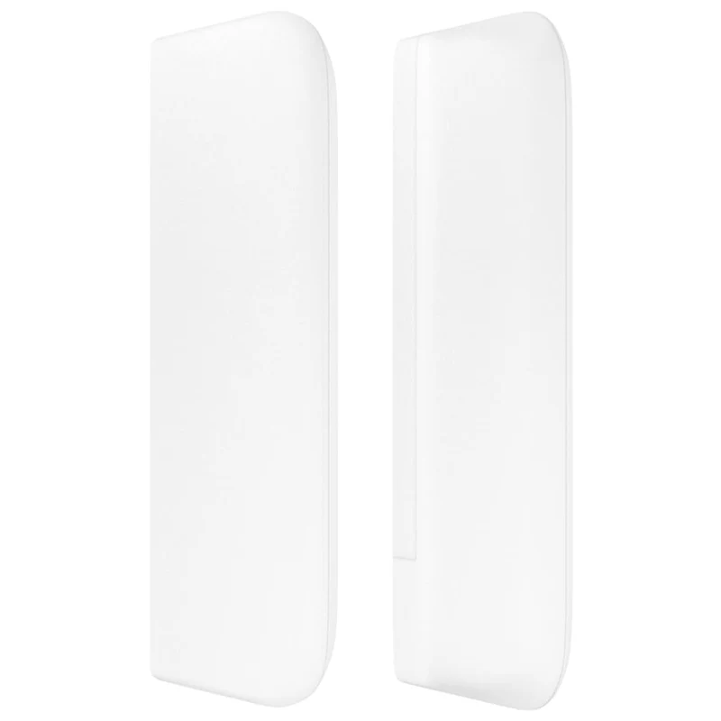 Tête de lit accessoire couchage chambre à coucher meuble avec rebord latéral 183 x 16 x 78/88 cm synthétique blanc TDL0205787