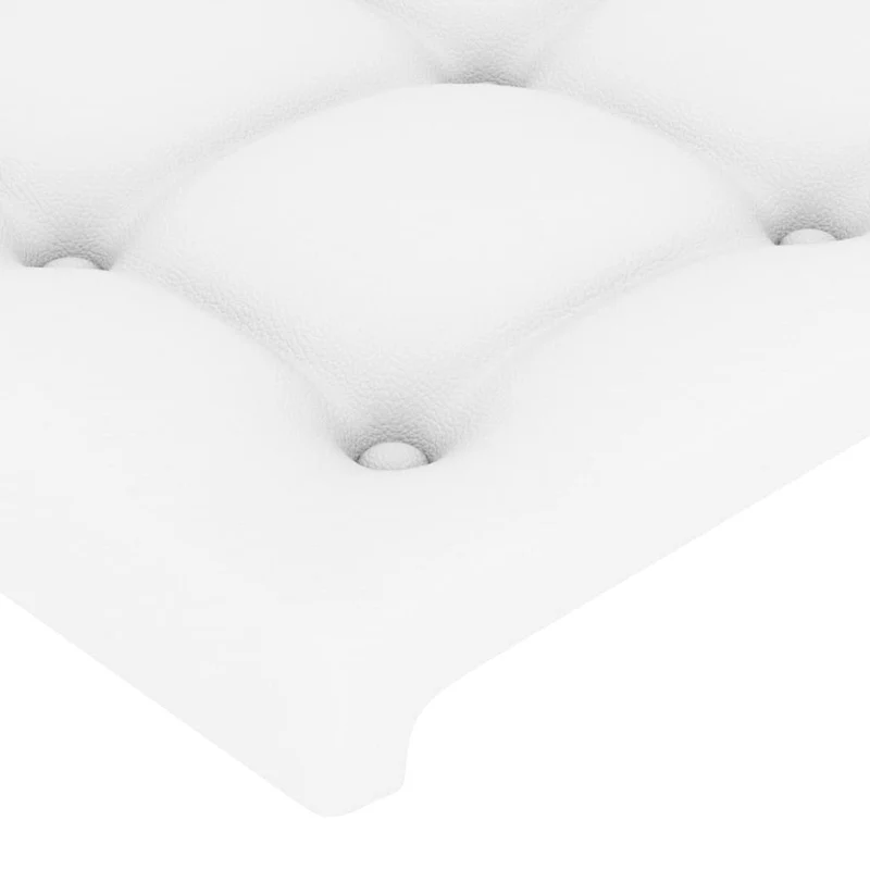 Tête de lit accessoire couchage chambre à coucher meuble à LED 180 x 5 x 78/88 cm synthétique blanc TDL0201937