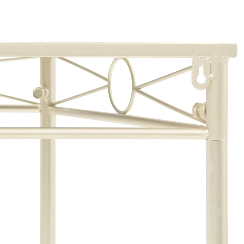 Table d'appoint meuble d'entrée support de plantes 87 x 34 x 73 cm en métal doré DEC032542