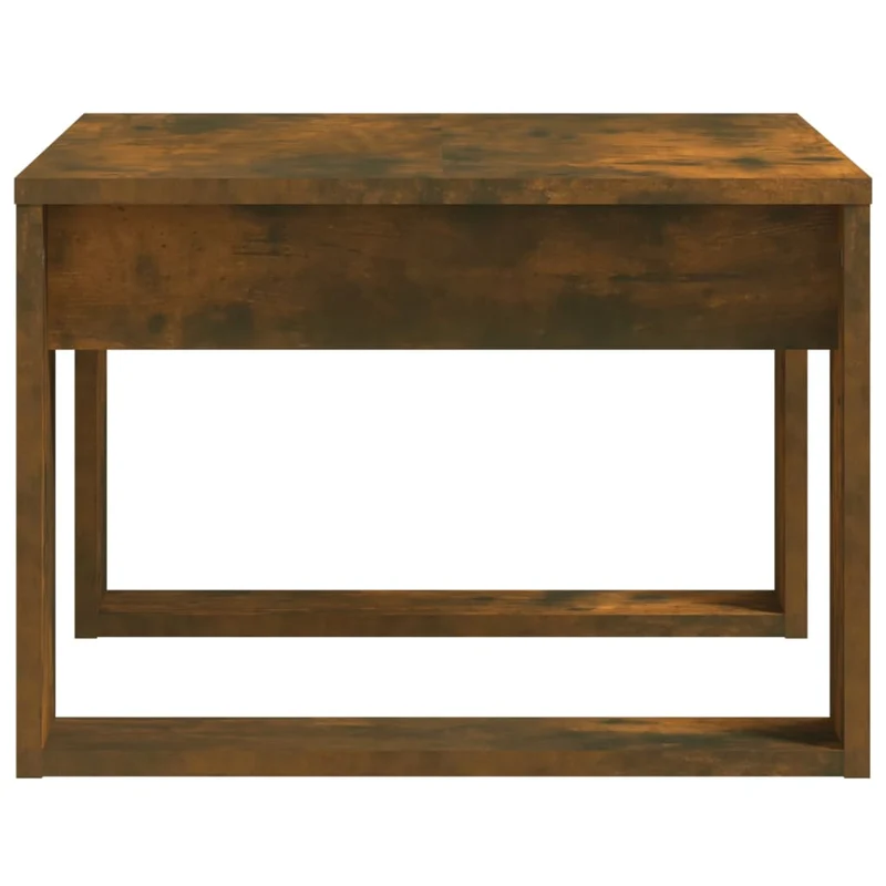 Table d'appoint table basse 50 x 50 x 35 cm en bois d'ingénierie marron DEC032393