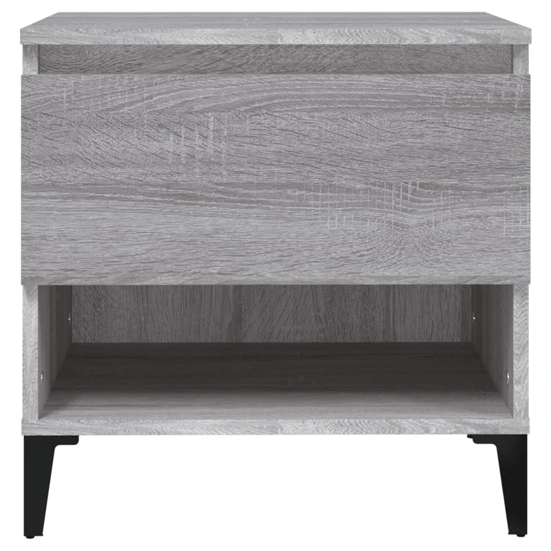 Table d'appoint table basse avec tiroir 50 x 46 x 50 cm bois d'ingénierie gris DEC032535
