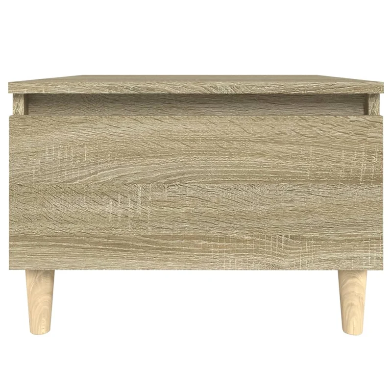 Table d'appoint table basse avec tiroir 50 x 46 x 35 cm en bois d'ingénierie couleur chêne DEC032420