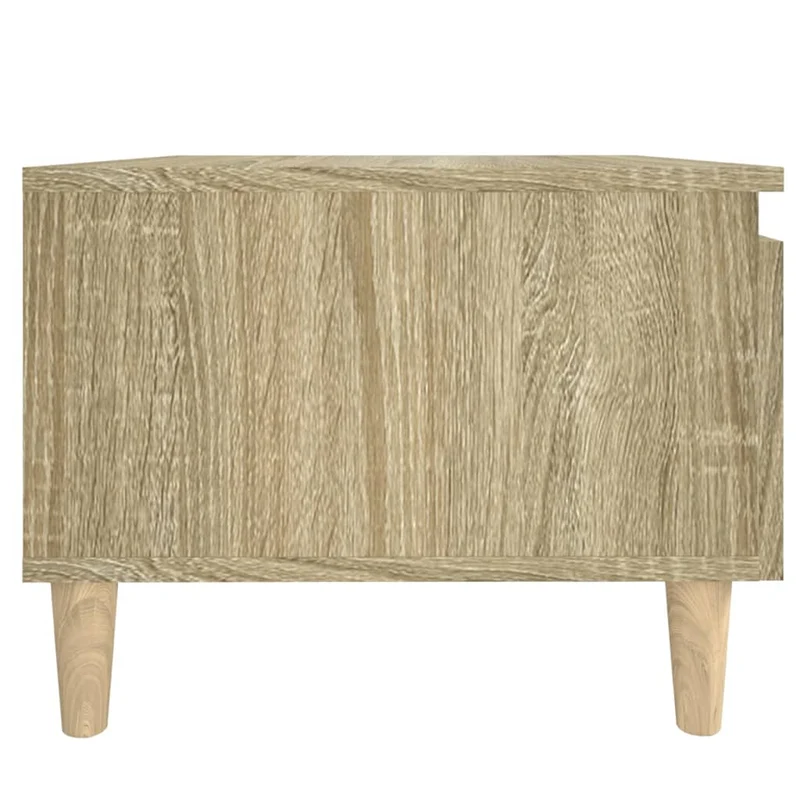 Table d'appoint table basse avec tiroir 50 x 46 x 35 cm en bois d'ingénierie couleur chêne DEC032420