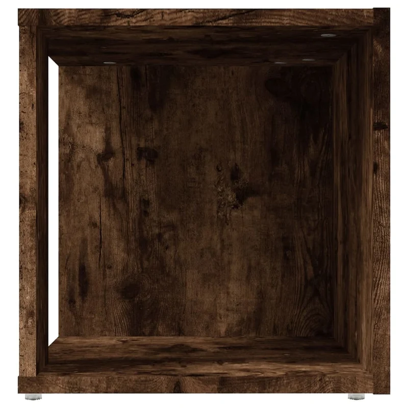 Table d'appoint meuble d'angle 33 x 33 x 34,5 cm bois d'ingénierie marron DEC032380