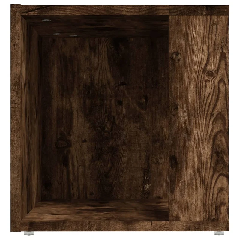 Table d'appoint meuble d'angle 33 x 33 x 34,5 cm bois d'ingénierie marron DEC032380