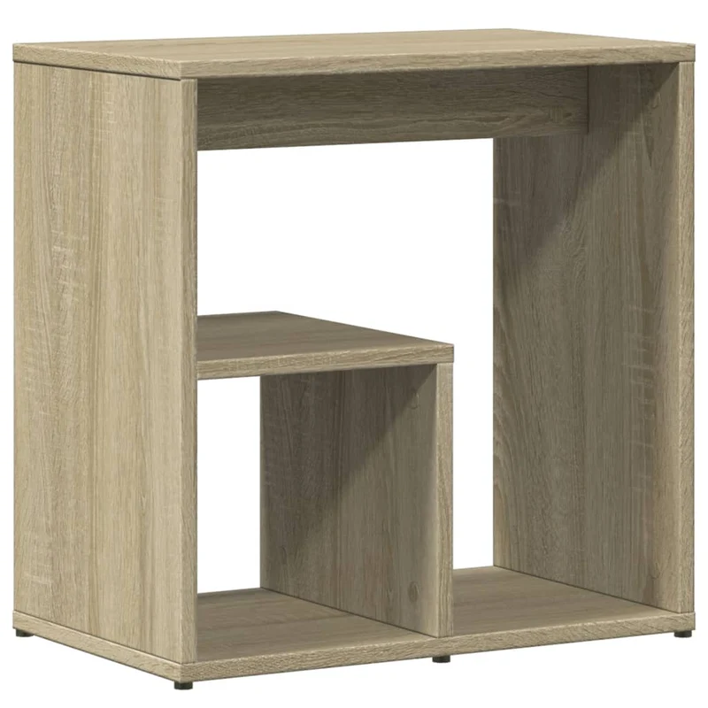 Lot de 2 tables d'appoint 50 x 30 x 50 cm bois ingénierie couleur chêne DEC032629
