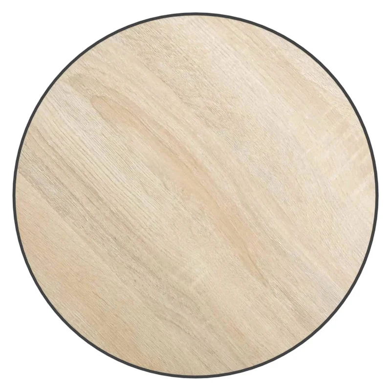 Table d'appoint support de plante ø35 cm MDF et acier enduit de poudre DEC032581