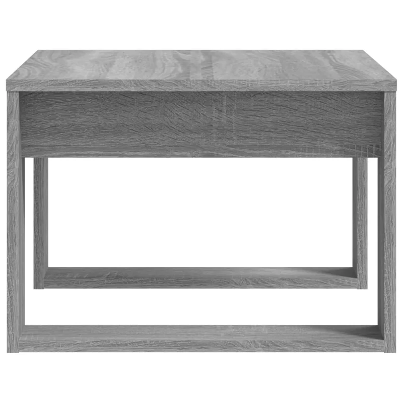 Table d'appoint table basse de salon 50 x 50 x 35 cm bois d'ingénierie gris DEC032536