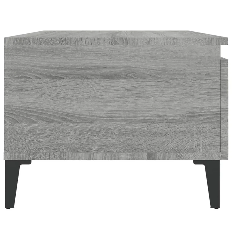 Table d'appoint table basse avec tiroir 50 x 46 x 35 cm bois d'ingénierie gris DEC032534